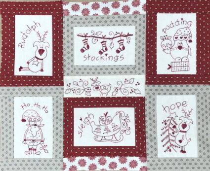 Fig n Berry Rudolph and Co Christmas Block of the Month