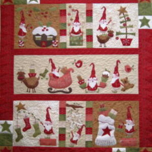 Fig n Berry Santas Elves Christmas applique quilt pattern