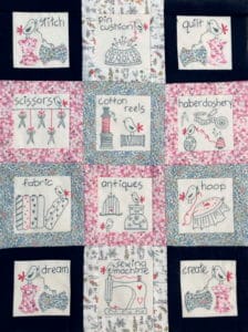 Fig n Berry Stitch Quilt dream Create Wall Hanging Pattern