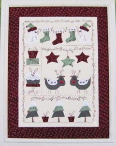 Fig n Berry String the Stockings Christmas Wall Hanging Pattern