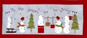 Fig n Berry Tis the Season Christmas Applique Wall Hanging Pattern