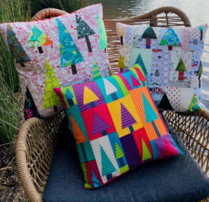 Flying Fish Almost Christmas Cushions pattern by Wendy Williams