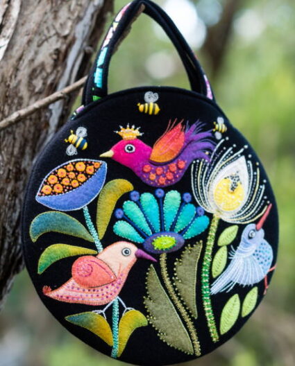 Flying Fish Birds of Prey Applique Bag Pattern by Wendy Williams