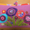 Flying Fish woolly Zip it Bag Flowers and Elephants by Wendy Williams