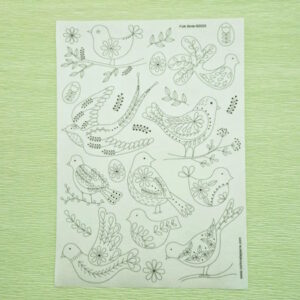 Folk Birds Stick & Stitch transfer sheets by Corinne Lapierre