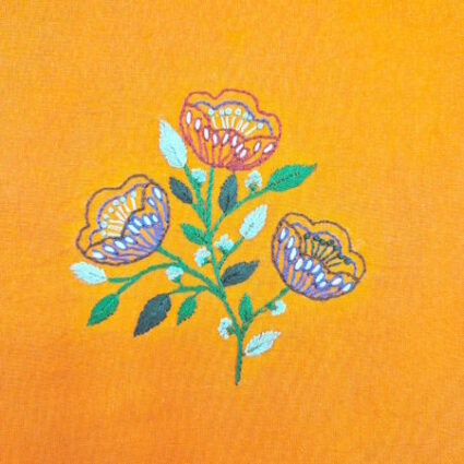 Folk Flowers Stick & Stitch transfer sheets by Corinne Lapierre
