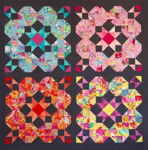 Free Bird Quilting Designs Magenta Star Quilt Pattern by Carolyn Murfitt