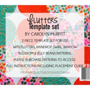 Free Bird Quilting Flutters Templates which can be used for Raindrop Swirl Pattern