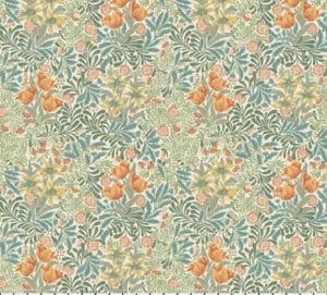 Stof Morris and Co Emery Walkers House Bower Herball Cotton Fabric