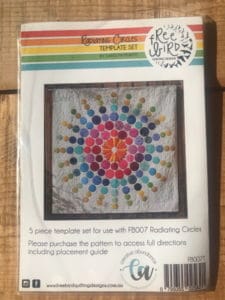 Freebird Quilting Radiating Circles Quilt Templates by Carolyn Murfitt