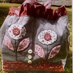 Frilly Dilly Bag Pattern designed by Gail Pan