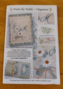 From the Fields Organiser review, designed by One Day in May and made by Annie Patches