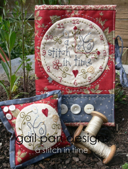 Gail Pan A Stitch in Time Project Folder and Pin Cushion Pattern