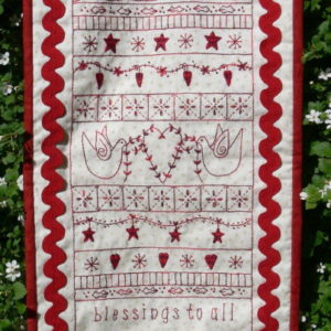 Gail Pan Blessings to all Christmas Wall Hanging Pattern