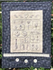 Gail Pan Floral Delights Stitchery Wall Hanging Pattern