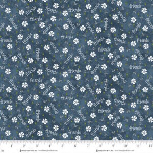 Gail Pan Friendship Garden dark Blue Daisy Friends from Henry Glass