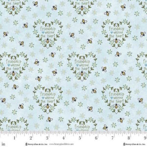 Gail Pan Friendship Garden Friendship Hearts Light blue from Henry Glass