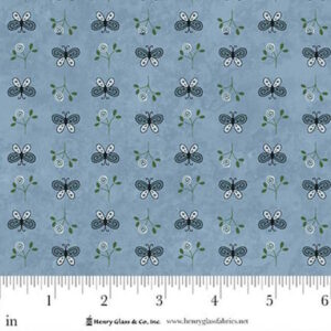 Gail Pan Friendship garden Light Blue Butterflies from Henry Glass