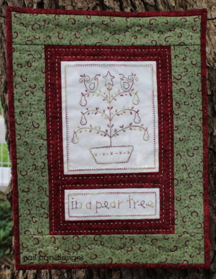 Gail Pan In A Pear Tree Christmas Wall Hanging Pattern