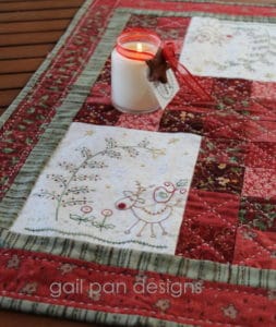 Gail Pan In The Christmas Woods Table Runner Pattern