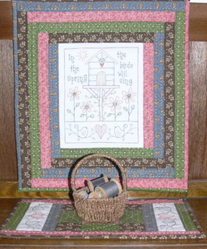 Gail Pan In The Spring Wall Hanging and Table Runner Pattern