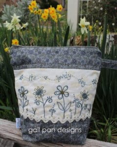 Gail Pan Its a Lovely Day Zip Bag