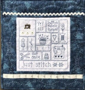 Gail Pan Just Stitch Embroidered Wall Hanging Pattern