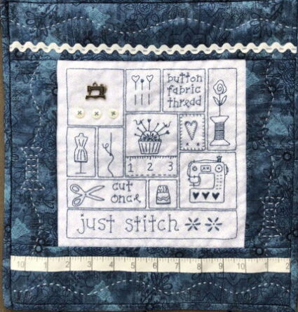 Gail Pan Just Stitch Embroidered Wall Hanging Pattern