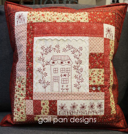 Gail Pan My Red Home Cushion Pattern