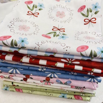 Gail Pan Pocketful of Posies Fabric Collection Fat Quarter Pack