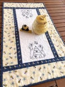 Gail Pan Sweet Bees Table Runner Pattern