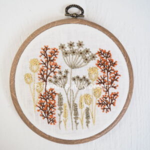 Hannah Burbury Flossie Autumn Leaves Embroidery Kit