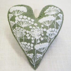 Hannah Burbury Flora Hand Embroidery Heart Kit