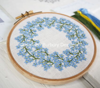 Hannah Burbury Forget me not Embroidered Kit
