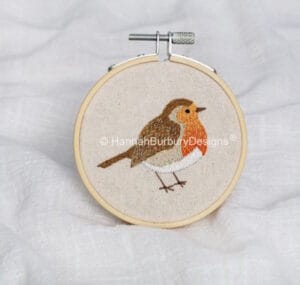 Hannah Burbury George Robin Embroidery Hoop Kit