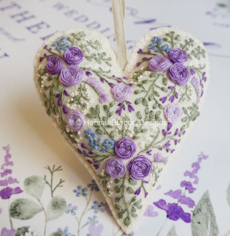 Hannah Burbury Katherine Embroidered Heart Kit
