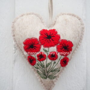 Hannah Burbury Lottie Embroidered Heart Kit