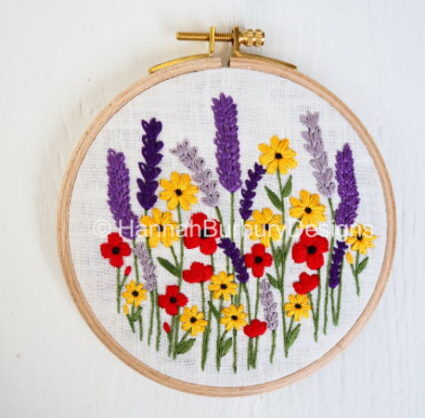 Hannah Burbury Wilma Embroidered flower kit