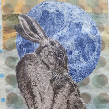 Hare and Moon day class with Nigel Cheney
