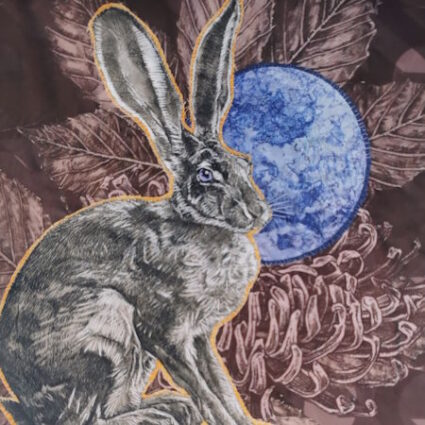 Hare and Moon day class with Nigel Cheney at Poppy Patch