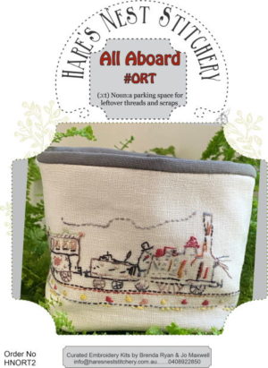 Hares Nest All Aboard Little Thread Bag Kit by Brenda Ryan and Jo Maxwell