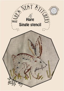 Hares Nest Hare Stencil by Brenda Ryan and Jo Maxwell