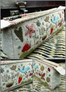 Hatched and Patched A Gardeners Journal Pencil Case Pattern by Anni Downs