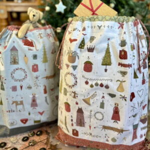 Hatched and Patched Christmas Simple santa Sack Pattern