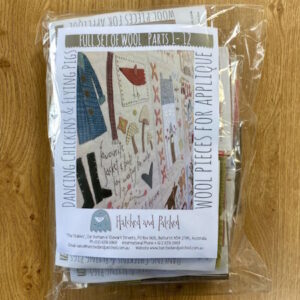 Hatched and Patched Dancing Chickens and Flying Pigs Wool