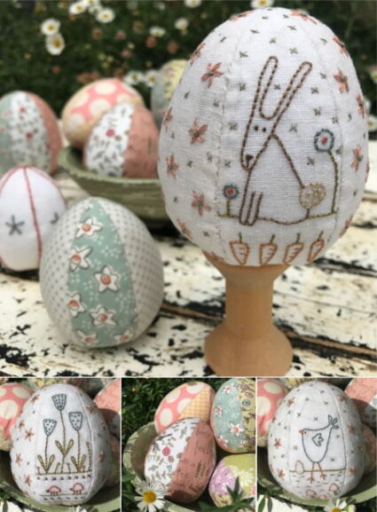 Hatched and Patched Easter Eggs Galore Pattern by Anni Downs