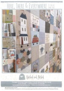 Hatched and Patched Here There and Everywhere Quilt Pattern by Anni Downs