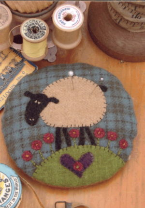 Hatched and Patched Larry the Lamb Pin Cushion Pattern