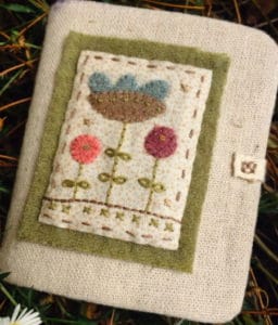 Hatched and Patched Little Flower Needlebook Pattern by Anni Downs