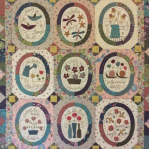 Hatched and Patched Miss Rosies Garden Quilt Pattern by Anni Downs